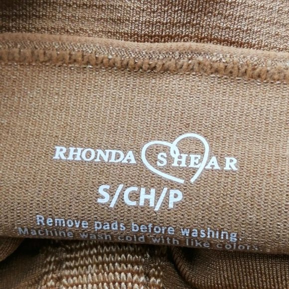 Rhonda Shear Womens Bra Brown Strapless Padded Pullover Underwire Stretch Small - Picture 6 of 6
